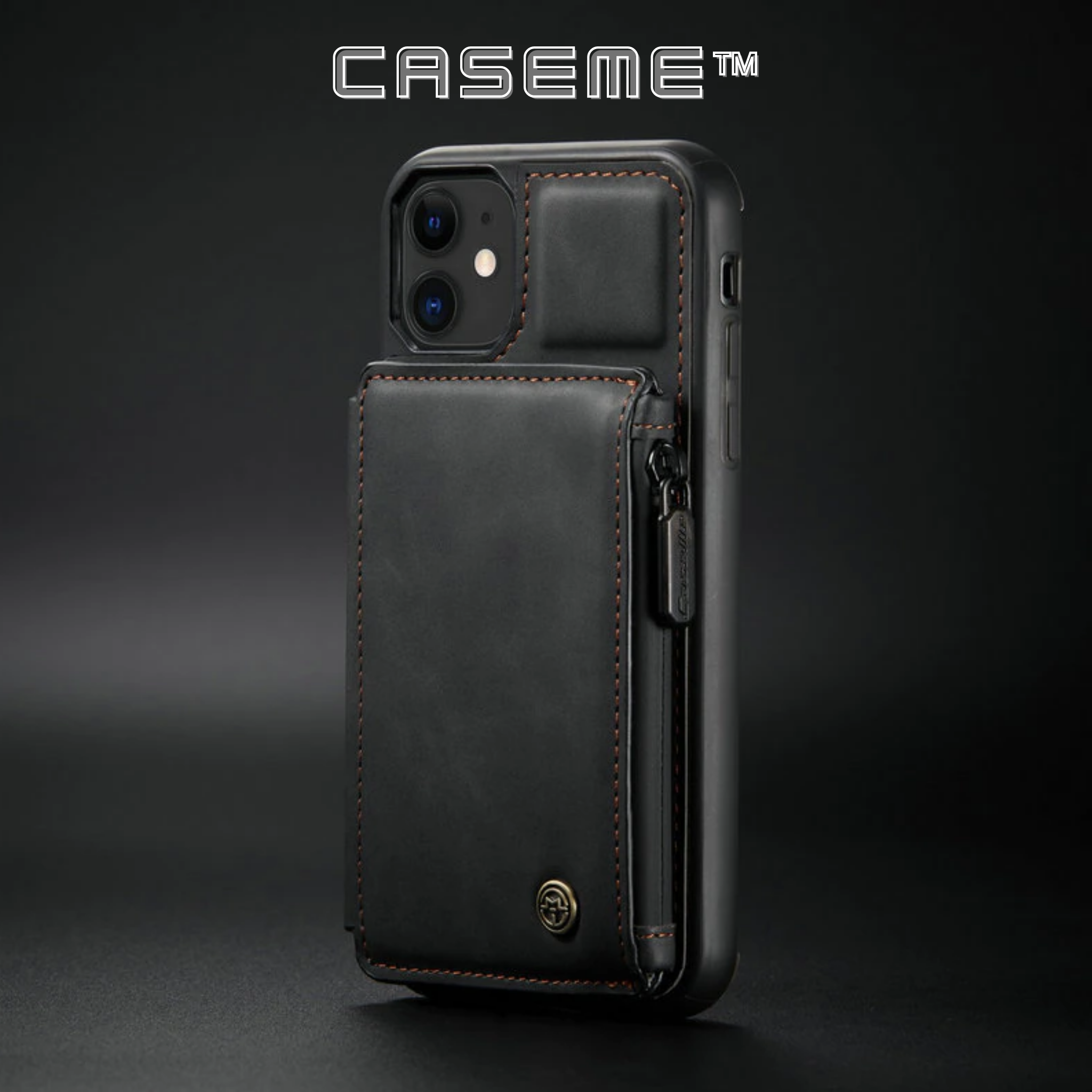CaseMe™ Leder iPhone Brieftasche