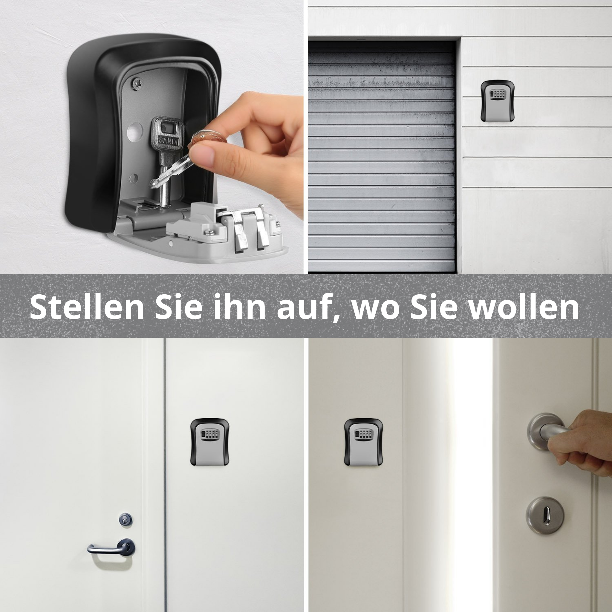 MountBox™ Wandmontierte Sicherheits-Schlüsselkasten