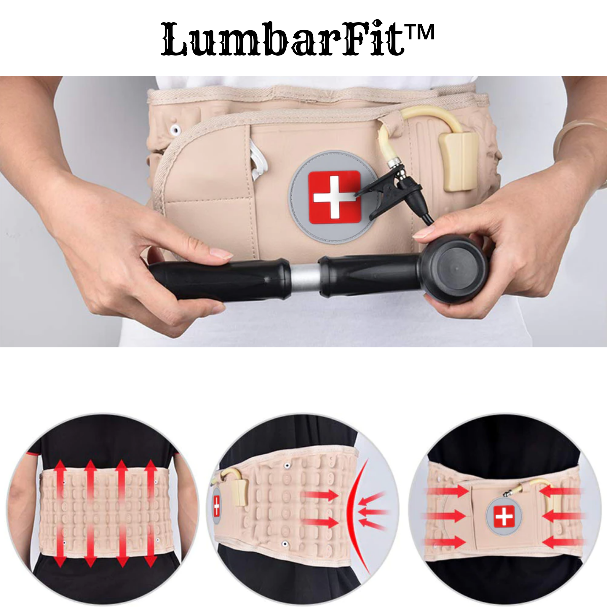 LumbarFit™ Dekompressionsgürtel zur Linderung von Rückenschmerzen