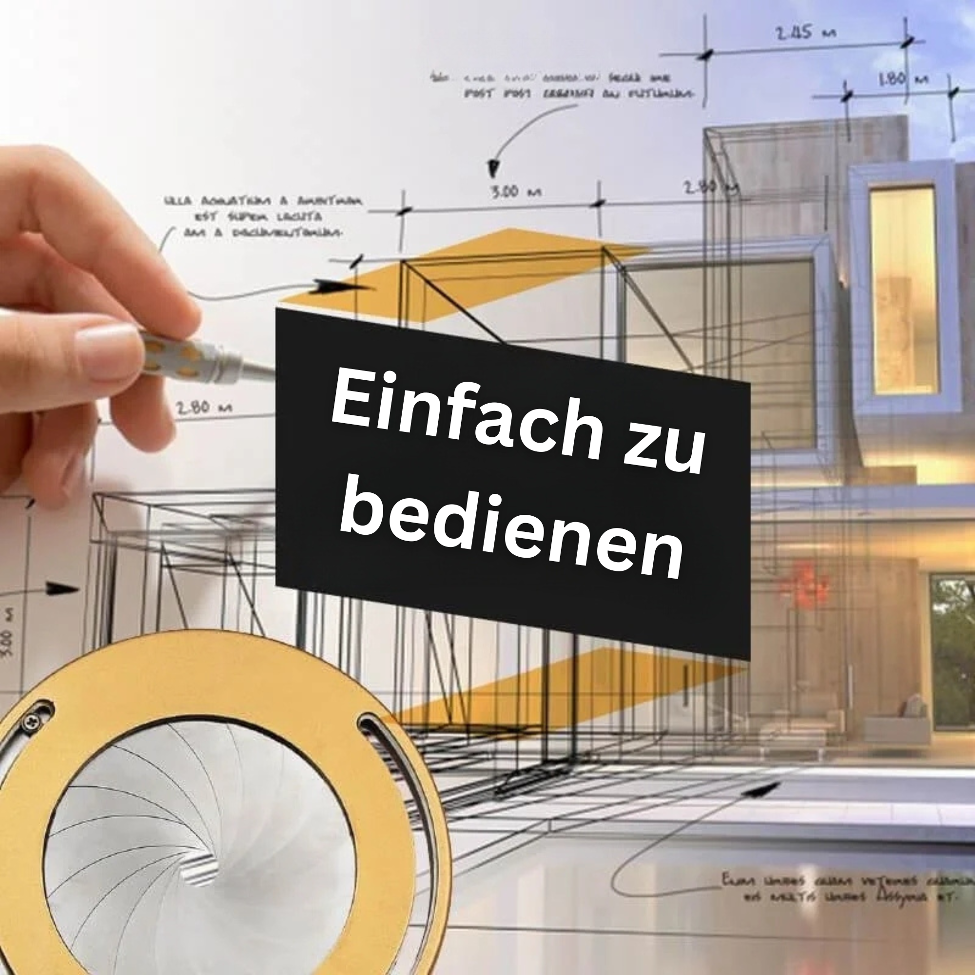 RingArc™️ I Einstellbares rundes Zirkellineal