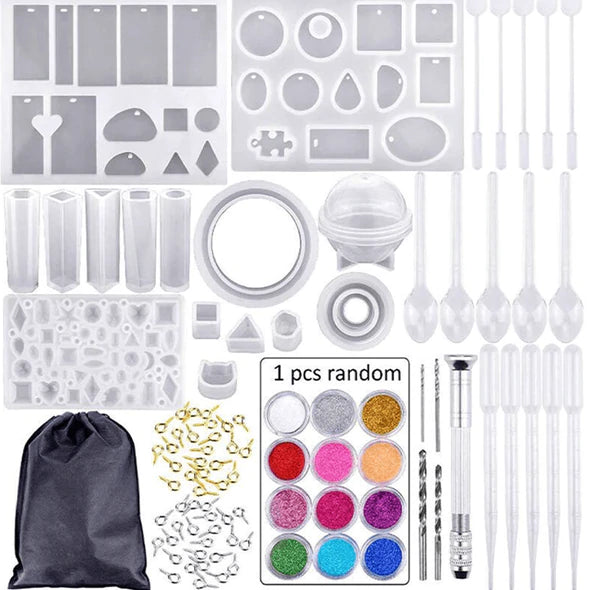 Gluesy™ Handgefertigtes Kristall Leim form Set (83 stuck)