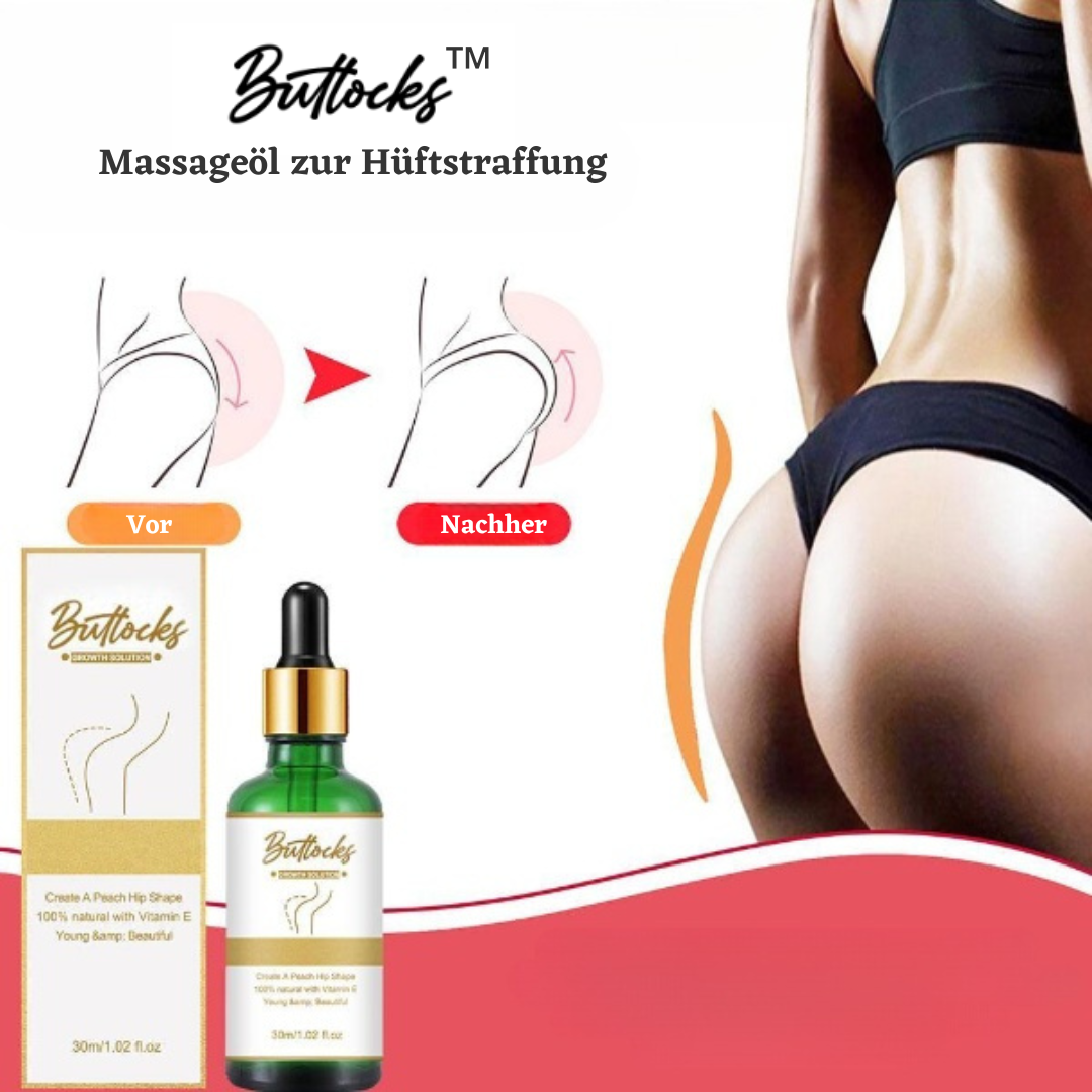Buttocks™ Massageöl zur Hüftstraffung (1+1 GRATIS)