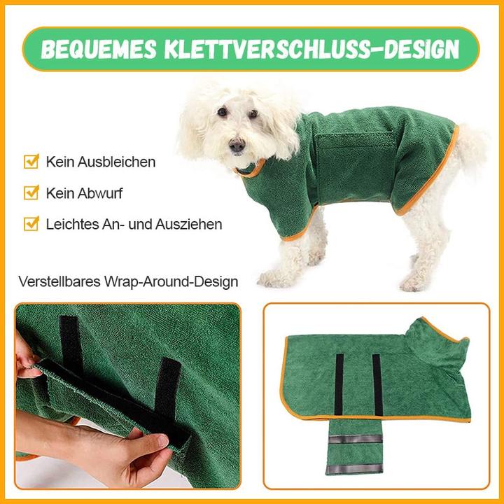 QuickDry™ - Super Saugfähiger Bademantel für Haustiere