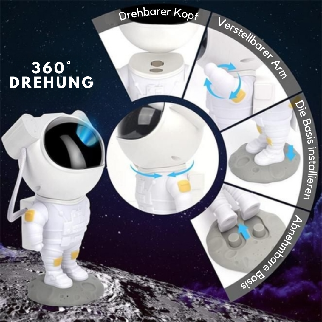 AstroBeam™ Astronaut-Galaxie-Projektor