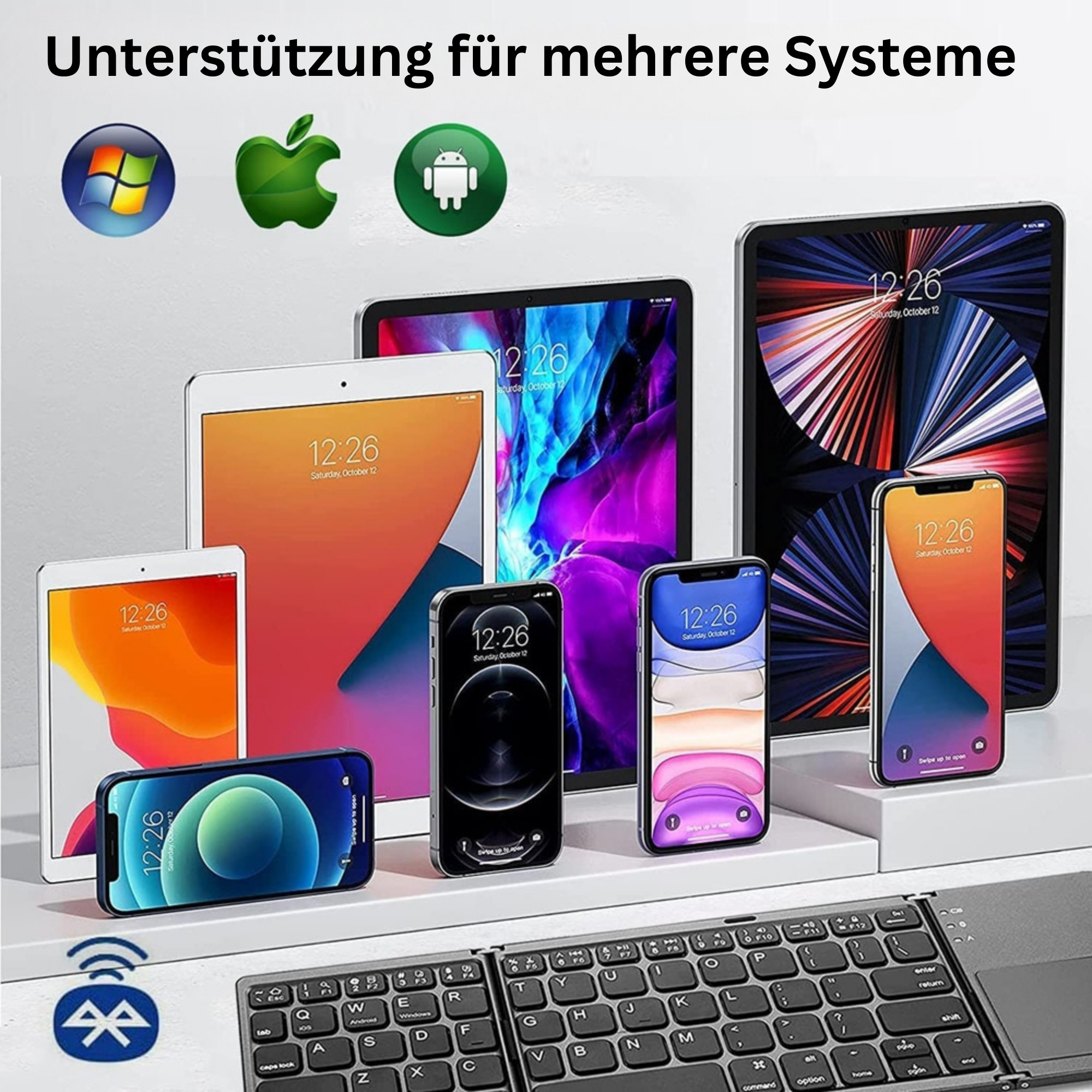 PortaKey™ - Kabellose Faltbare Minitastatur