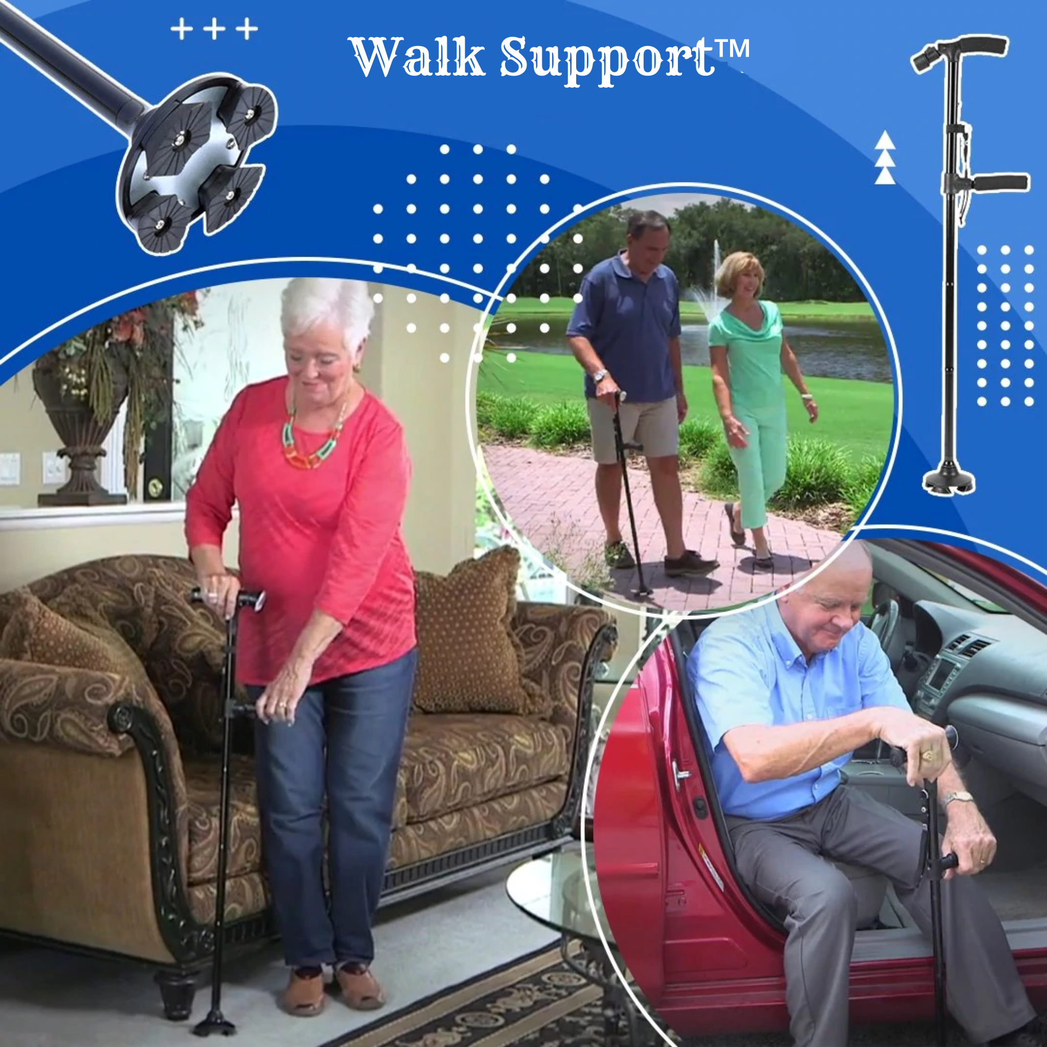 Walk Support™ Der sicherste Gehstock der Welt