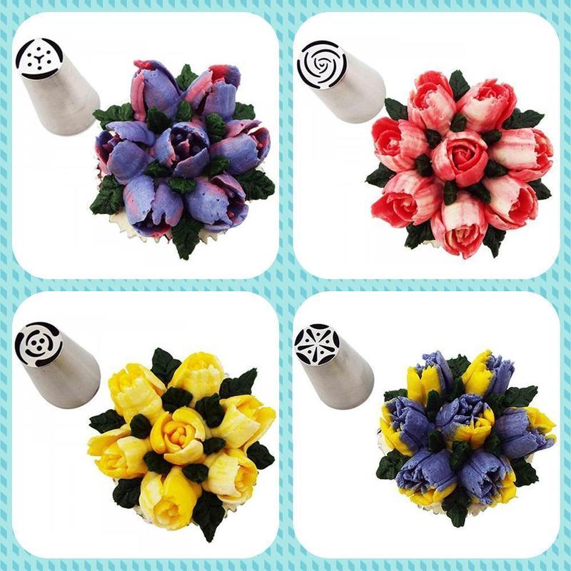 Dekoratie™ - Spritztüllen Set aus Edelstahl