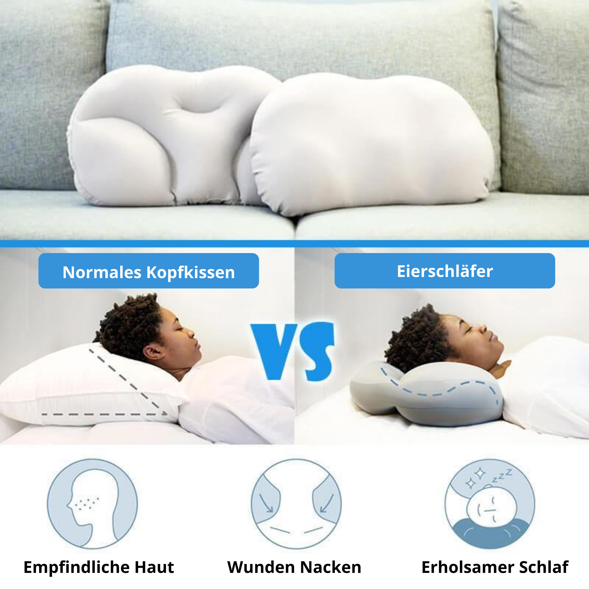 Neckify™- Orthopädisches Wolken-Kissen