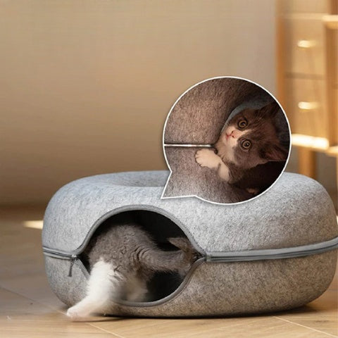 Cat Donut™ Interaktives Katzentunnelbett