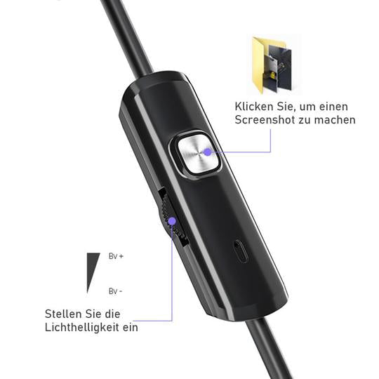 Flexi™ Halbstarre, flexible Autofokus-WLAN-Endoskopkamera