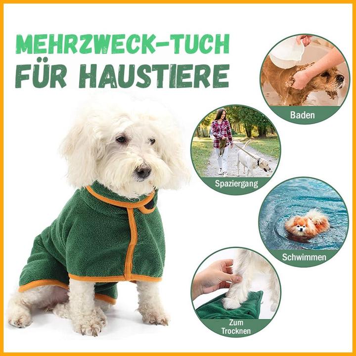 QuickDry™ - Super Saugfähiger Bademantel für Haustiere