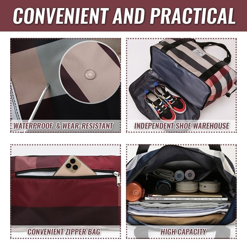 Luxvel Bag™️ I Faltbare gestreifte Reisetaschen
