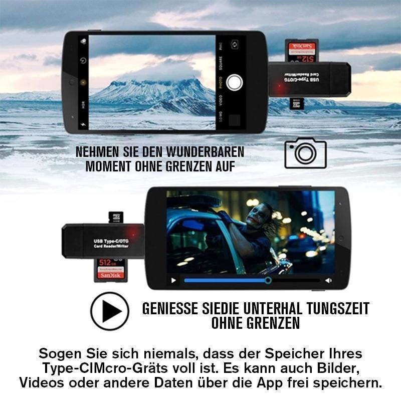 TransferMax™ 3 in 1 OTG-Kartenleser (1+1 GRATIS)