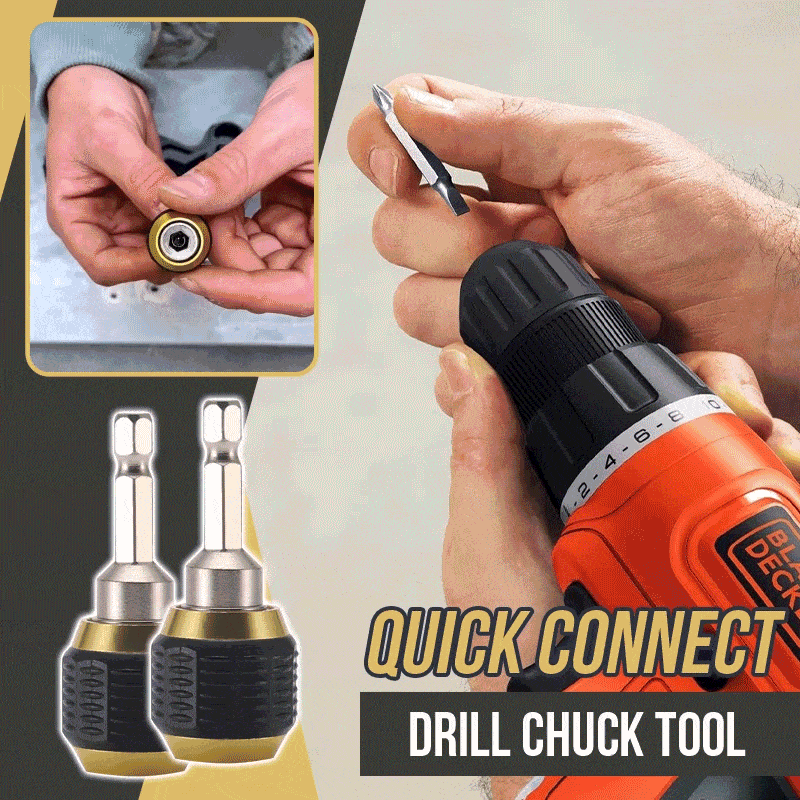 Quick Drill™ Schnellanschluss-Bohrfutter werkzeug (1+1 GRATIS)