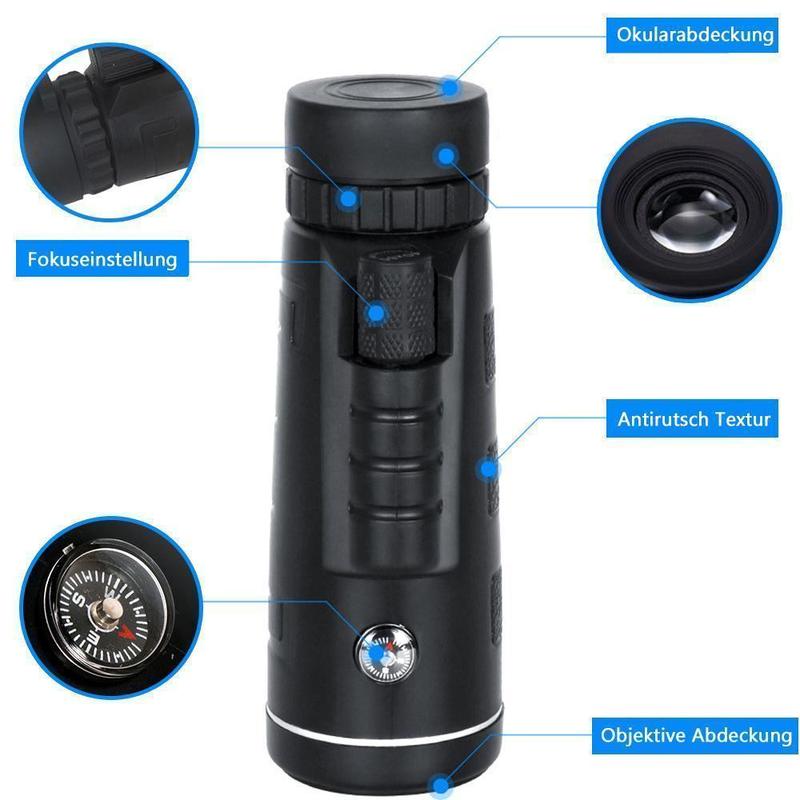 Bequee Monocular Telescope™ 12x50 High Power wasserdichtes Fogproo
