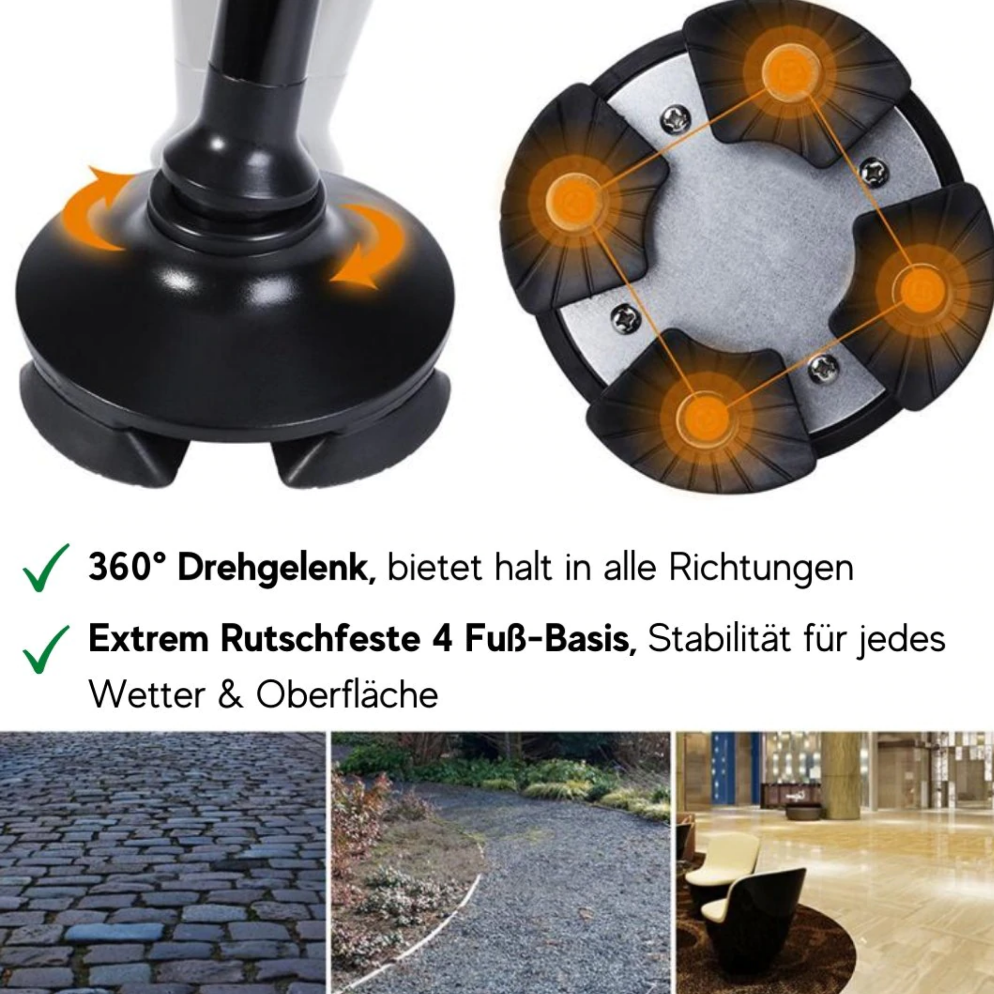 Walk Support™ Der sicherste Gehstock der Welt