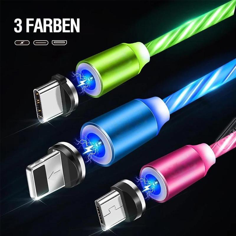 LuminousWire™ - LED Magnetic 3 in 1 USB Ladekabel (1+1 GRATIS)