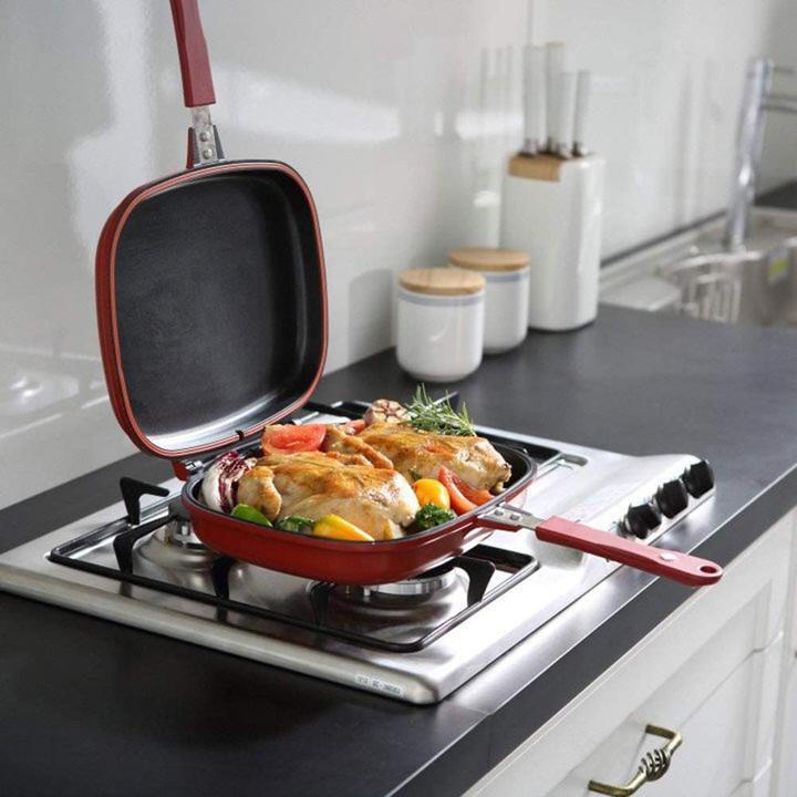 PanPro® | Doppelseitige Grillpfanne