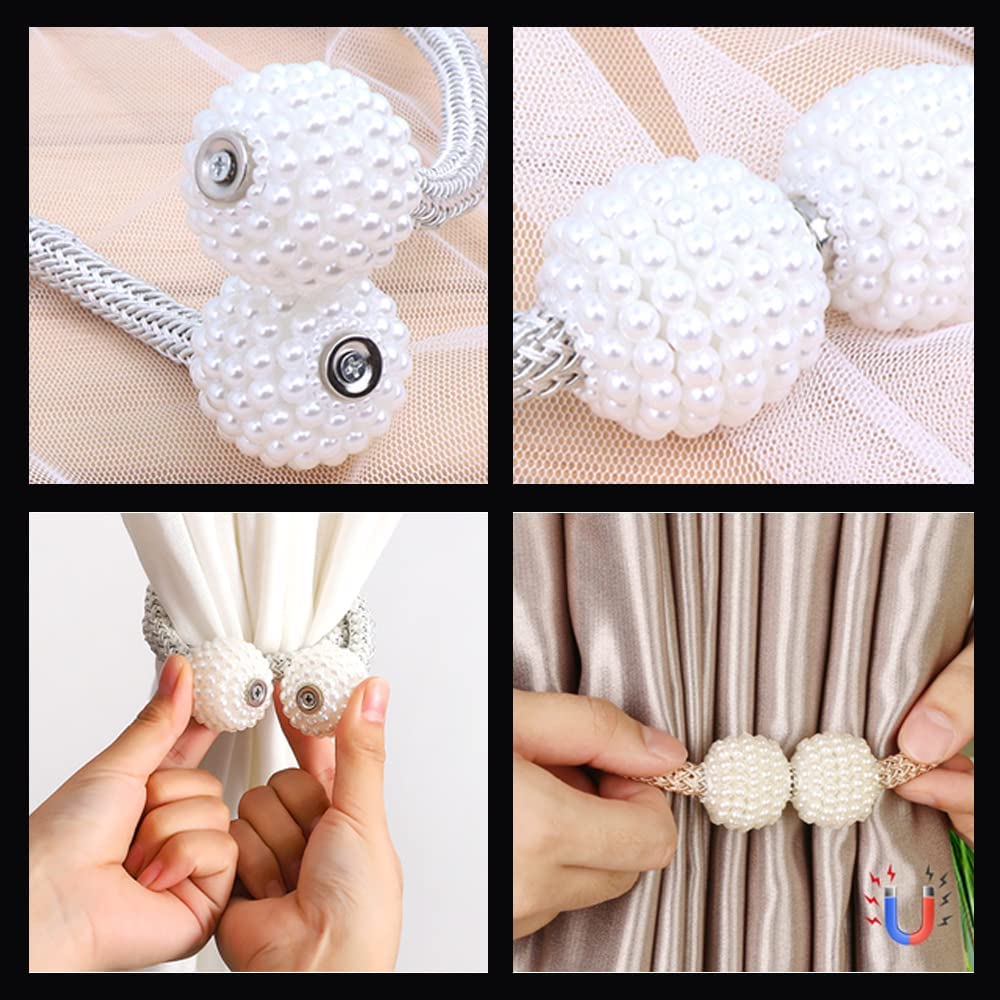 PearlyTie™️ I Magnetische Gardinenkrawatte (2+2 GRATIS)