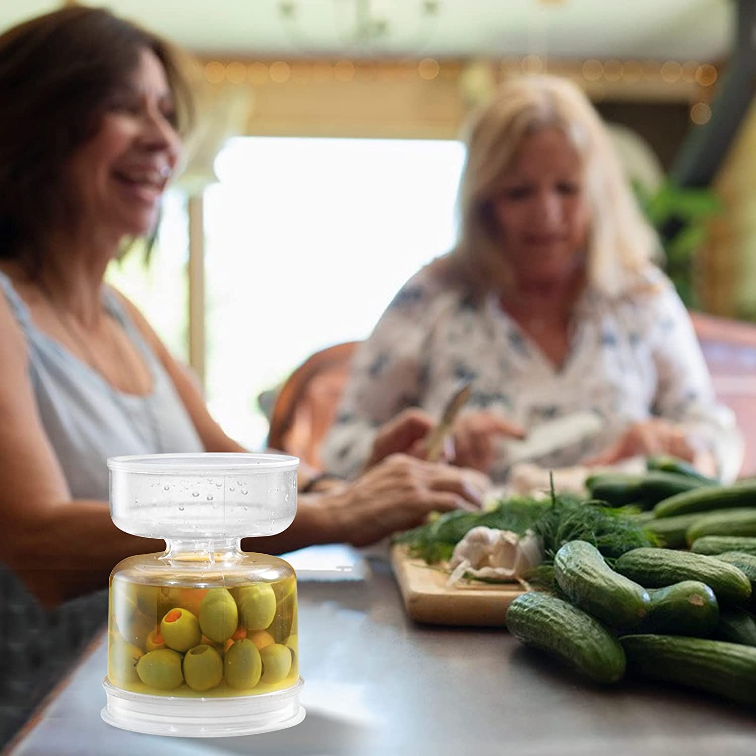 Flipjar™️ I Essiggurkenglas Trocken-Nass-Spender