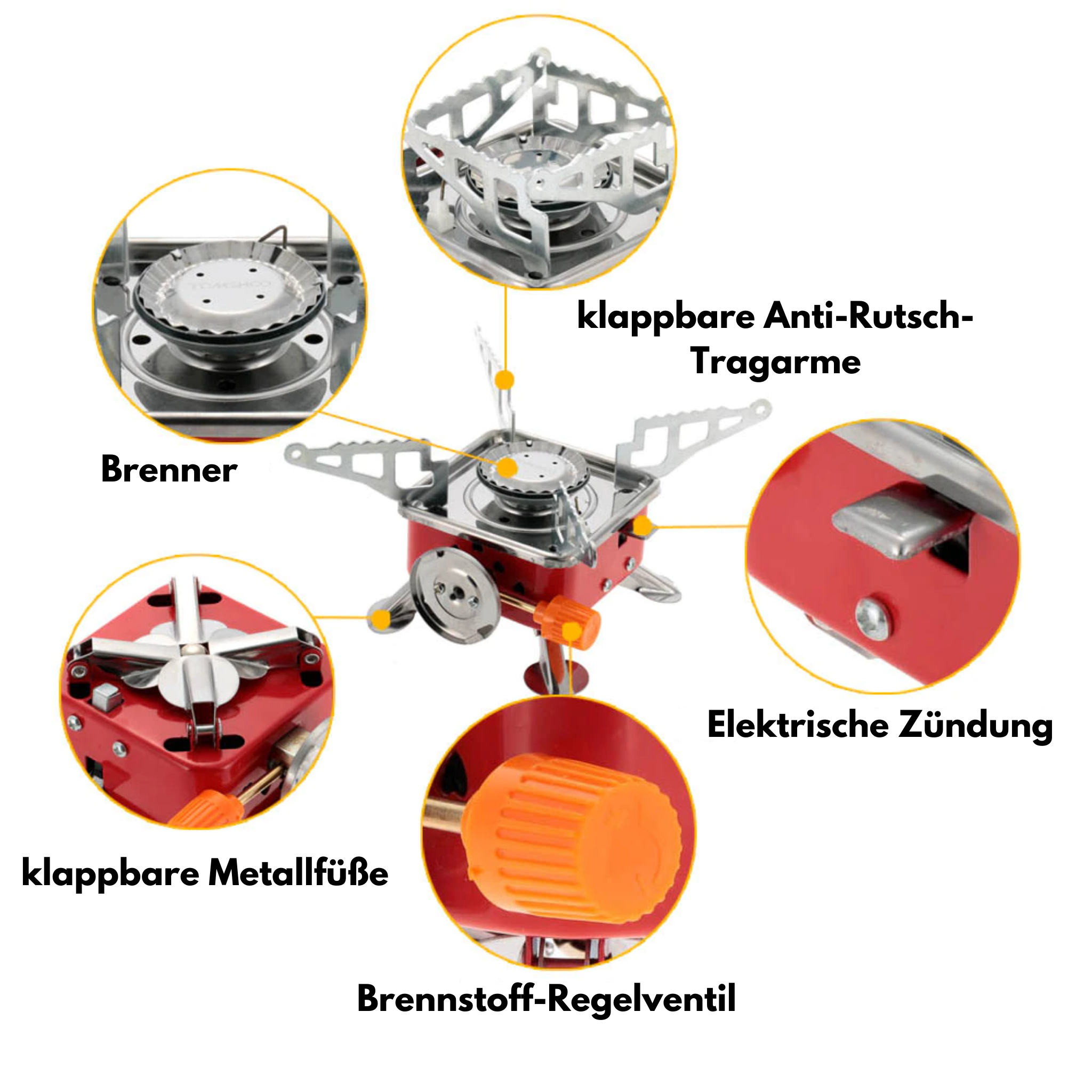 FoldyFire™ Faltbarer Herdbrenner