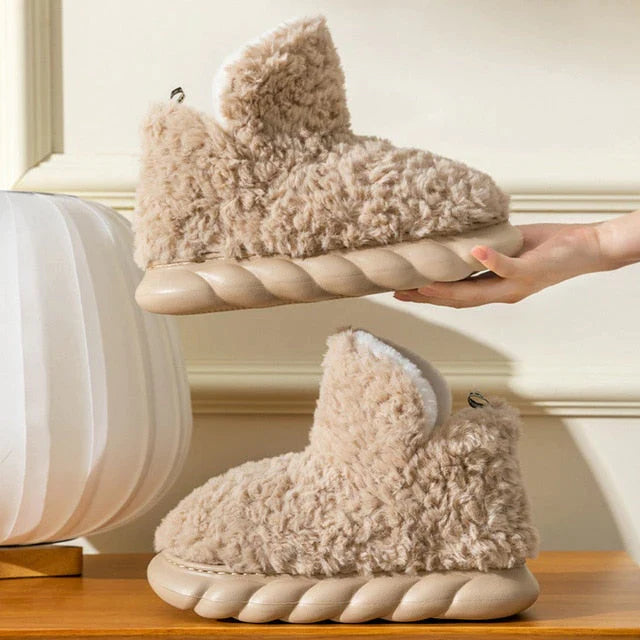 FluffShoes™ Flauschige Fleece-Stiefel für Frauen