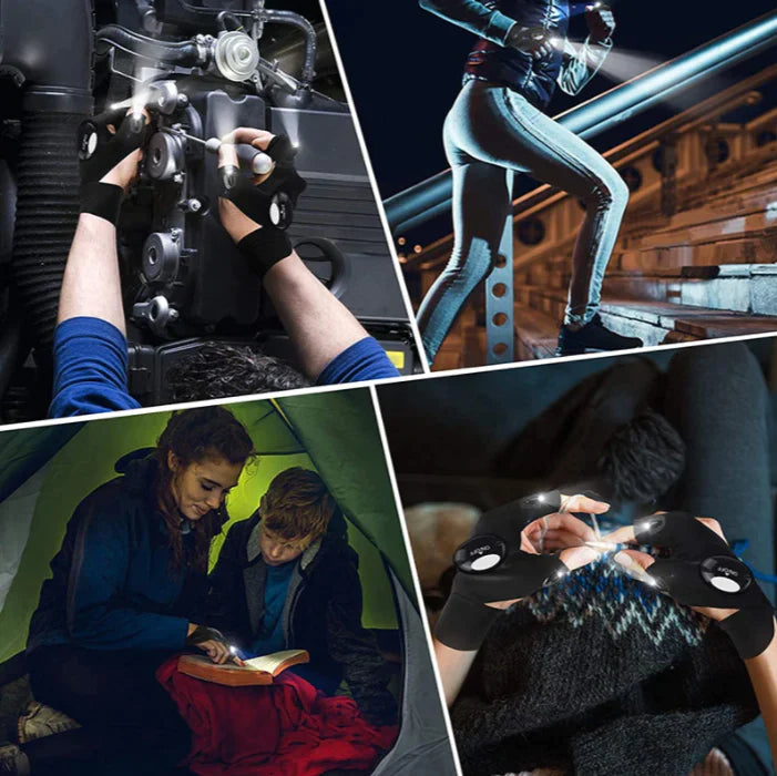 FlashGrips™ Wasserdichte LED-Handschuhe