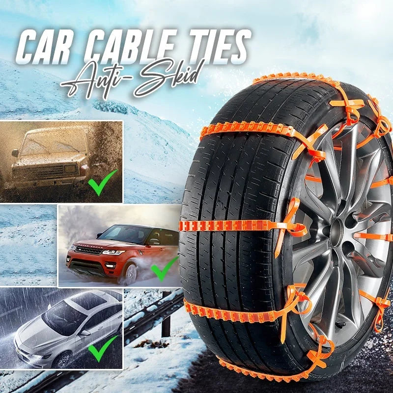 Tireng™️ I Auto Universal Anti-Rutsch-Schneeketten (Satz mit 20 Stück)