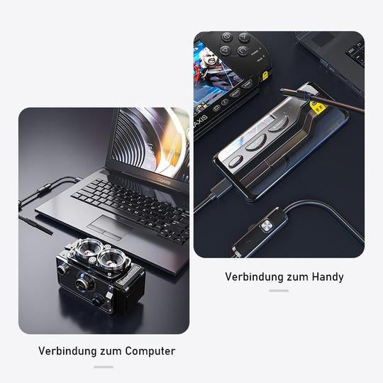 Flexi™ Halbstarre, flexible Autofokus-WLAN-Endoskopkamera