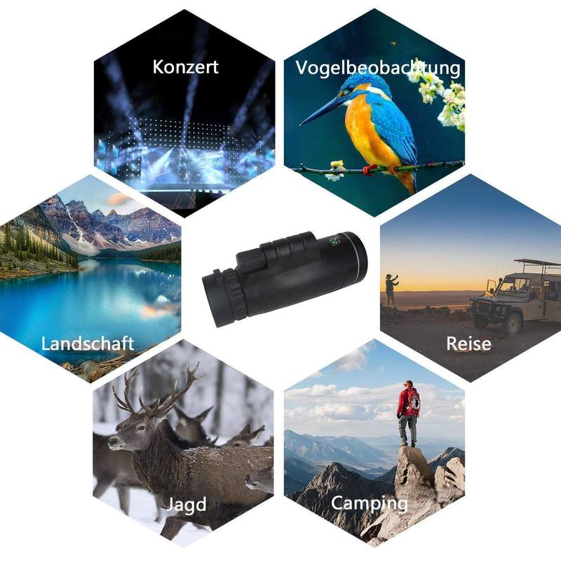 Bequee Monocular Telescope™ 12x50 High Power wasserdichtes Fogproo