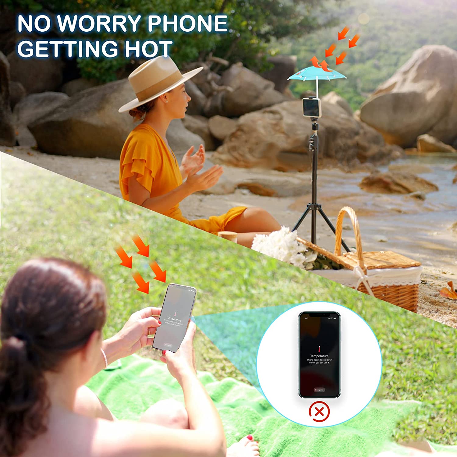 TeleBrella™️ I Handy-Regenschirmhalter (1+1 GRATIS)