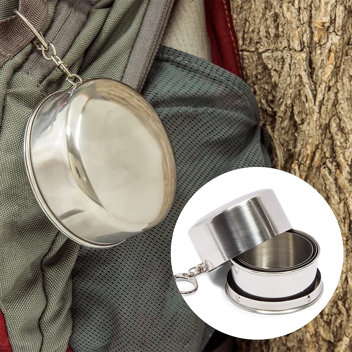 Cuppy™️ I Faltbarer Wasserbecher aus Edelstahl (1+1 GRATIS)