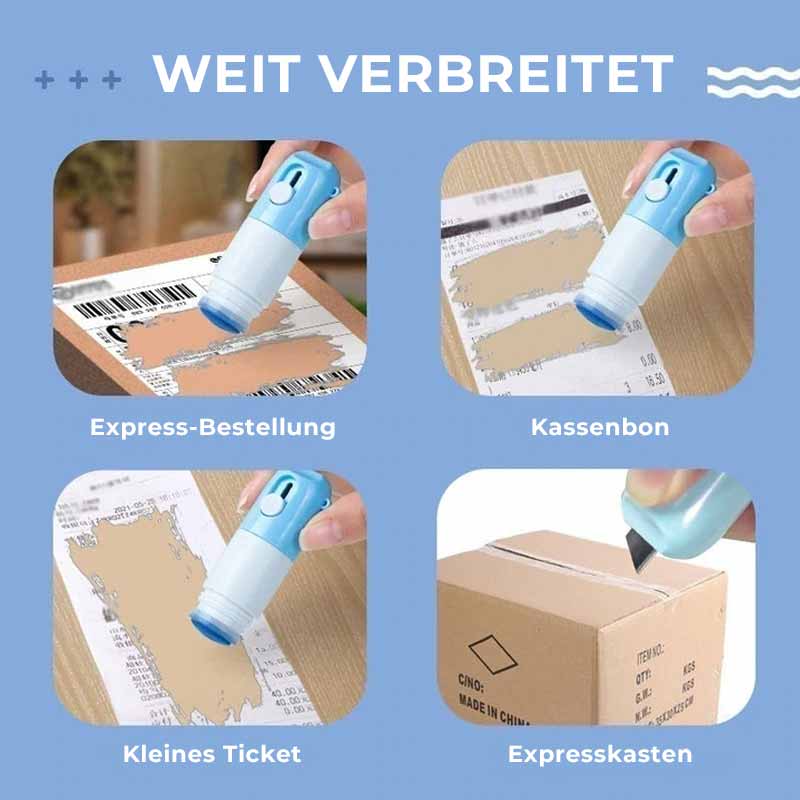 Informatect™️ I Thermische Papierkorrekturflüssigkeit mit Auspackmesser