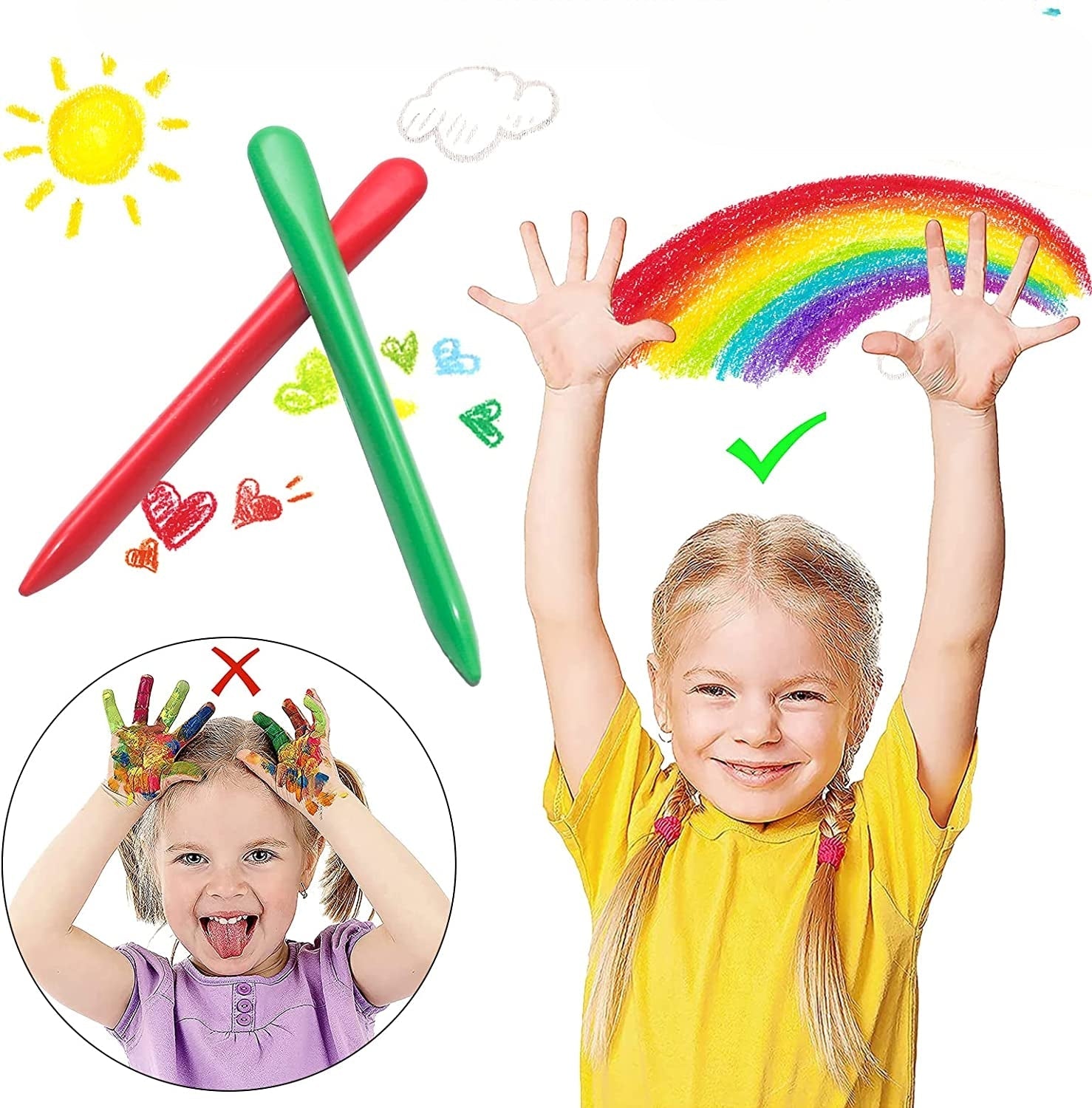 Crayonel™️ I 36 Farben dreieckige Buntstifte