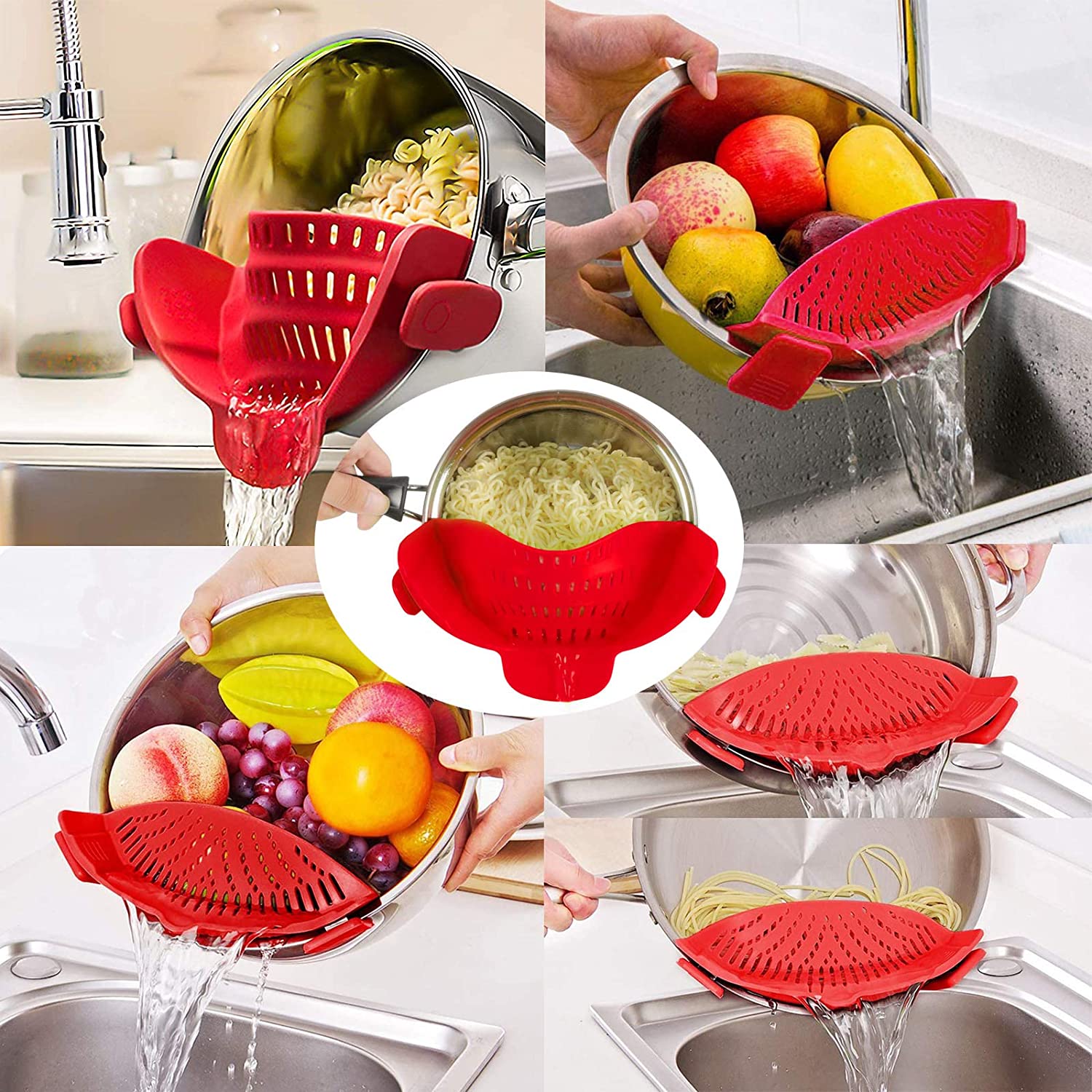 MaxStrainer™️ I Topfsieb aus Silikon (1+1 GRATIS)