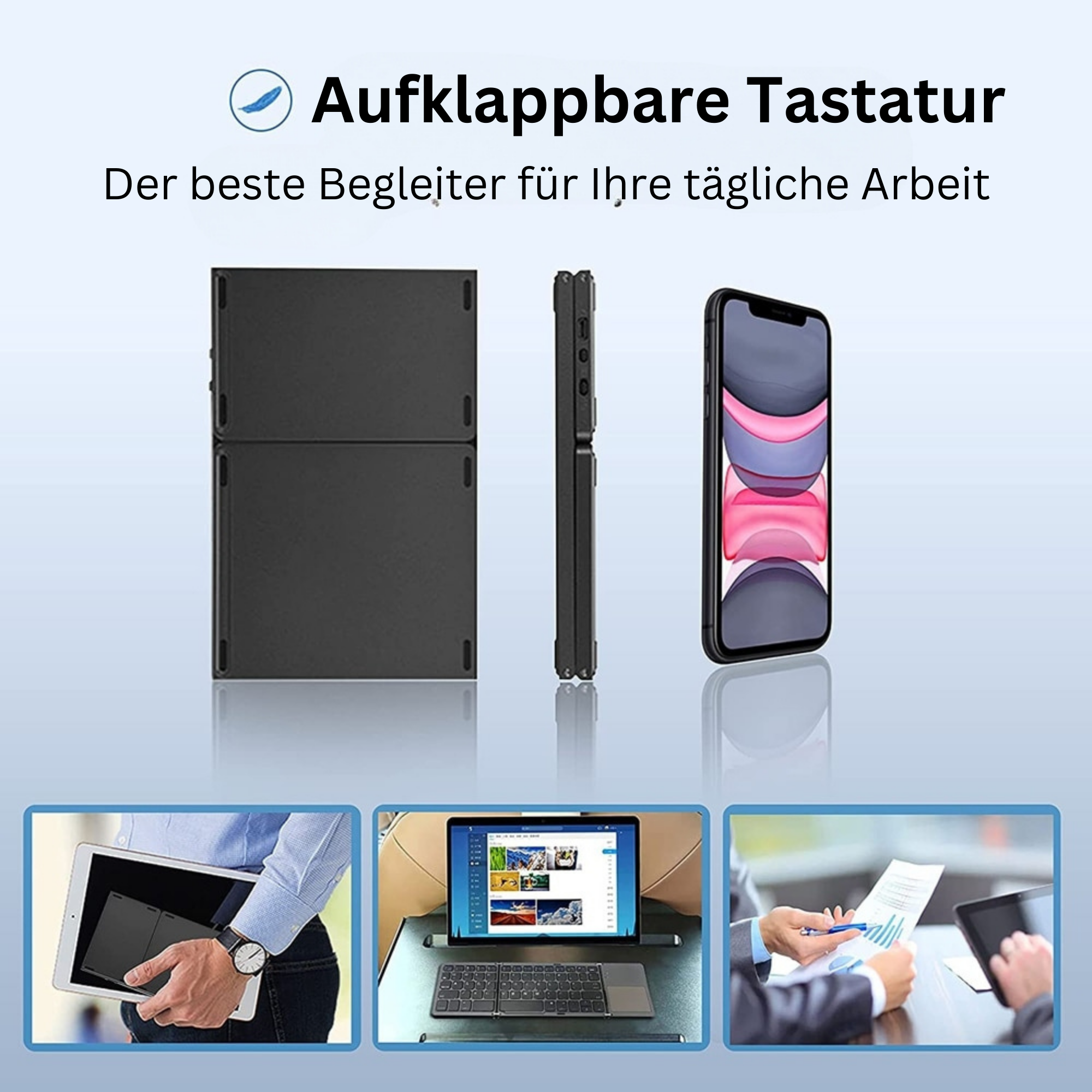PortaKey™ - Kabellose Faltbare Minitastatur
