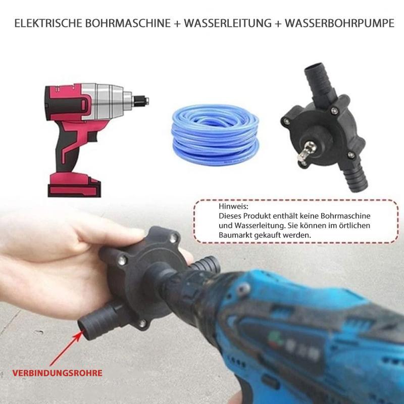 Pumpie™ Selbstansaugende Wassertransferpumpe mit Handbohrantrieb