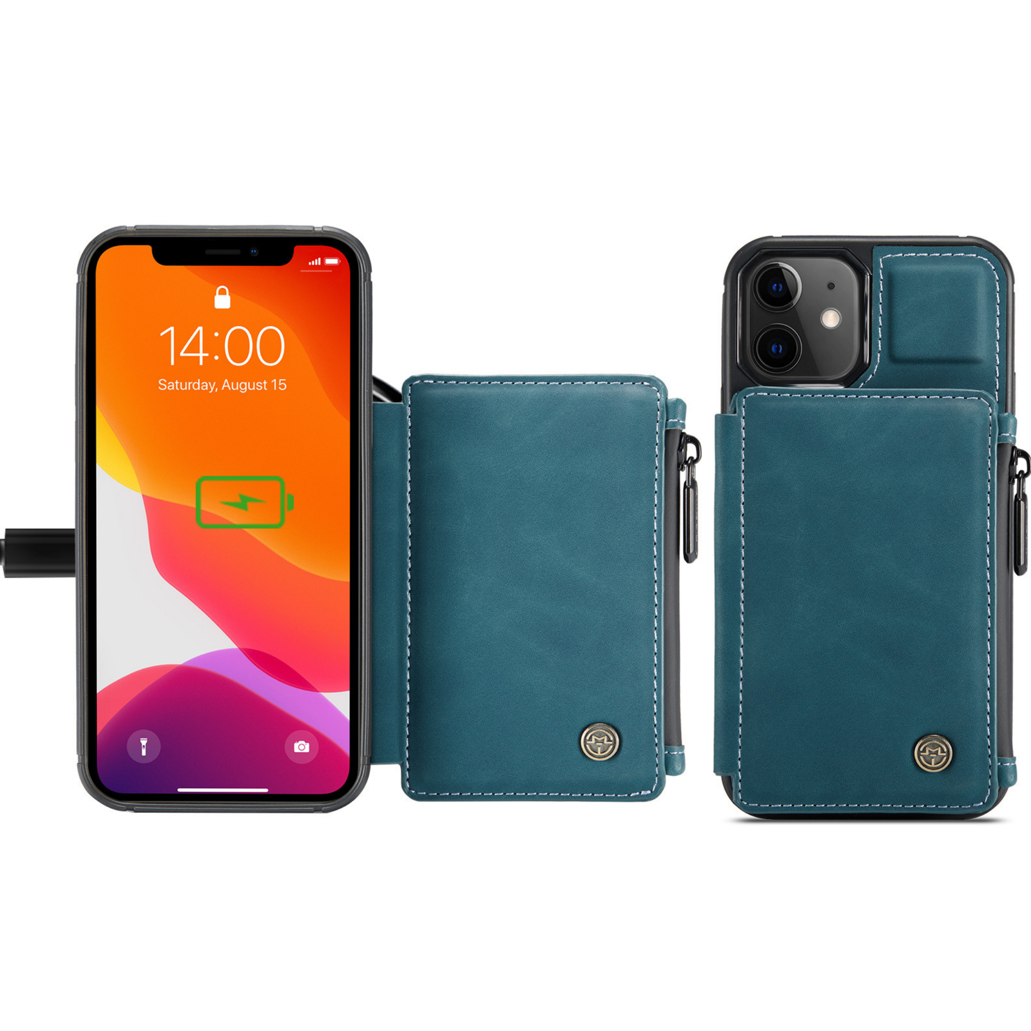 CaseMe™ Leder iPhone Brieftasche