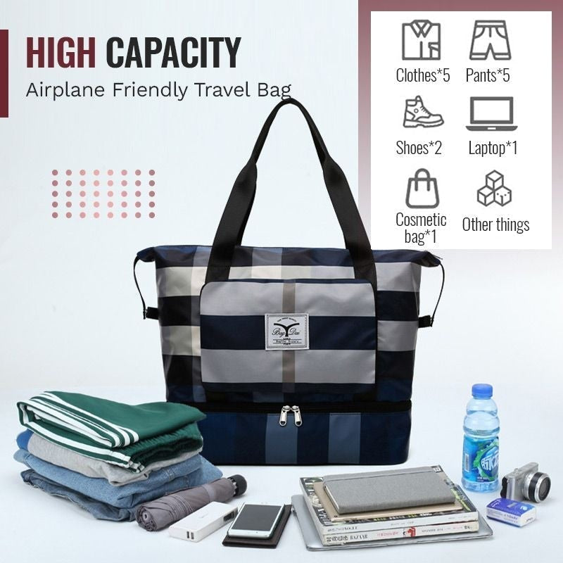 Luxvel Bag™️ I Faltbare gestreifte Reisetaschen