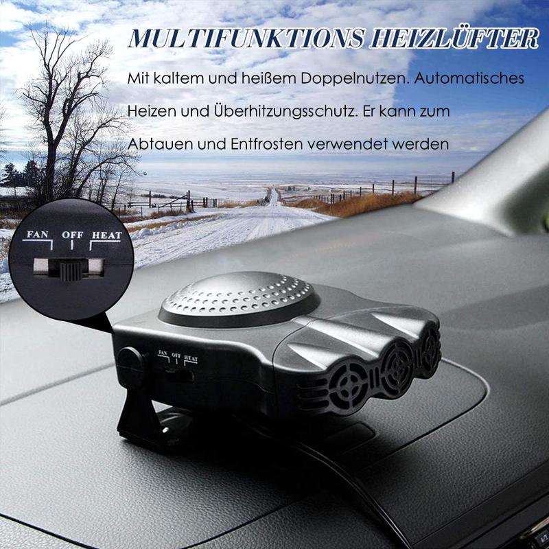HeaterBuddy™️ - Tragbare 2-in-1-Autoheizung und Windschutzscheibenentfroster