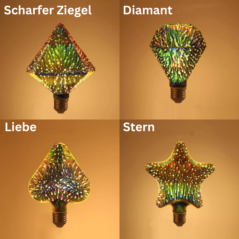 StarryBulb™ - 3D buntes LED-Feuerwerk Glühbirne