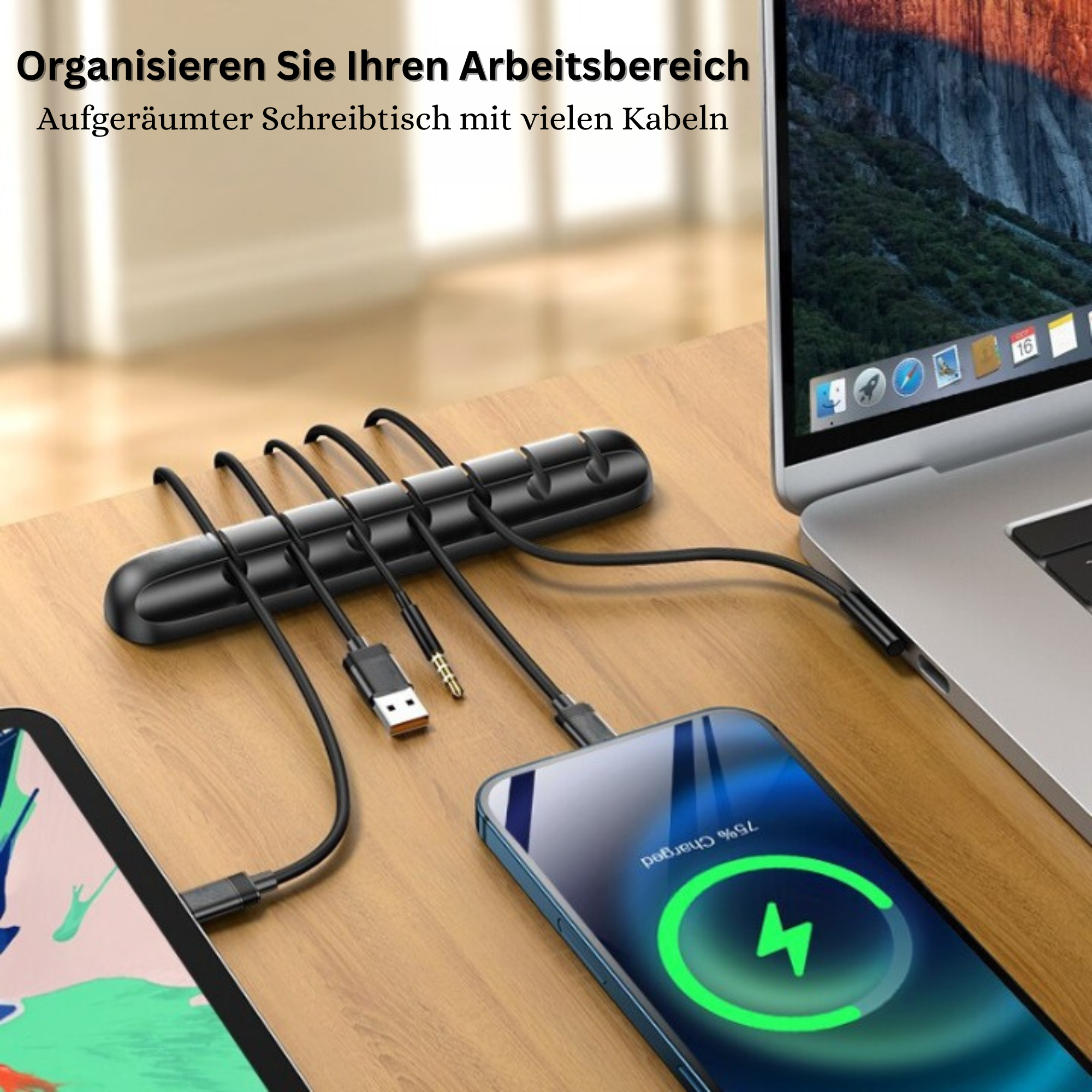 Cabletie™️ I Usb-silikonkabel-organisator (1+1 GRATIS)