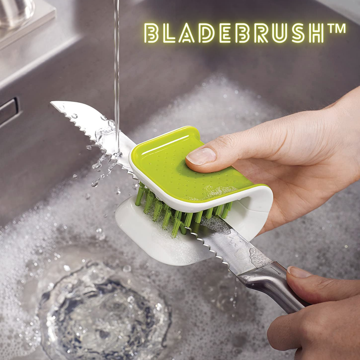 BladeBrush™ - Messer und Besteckreiniger ( 1+1 GRATIS)