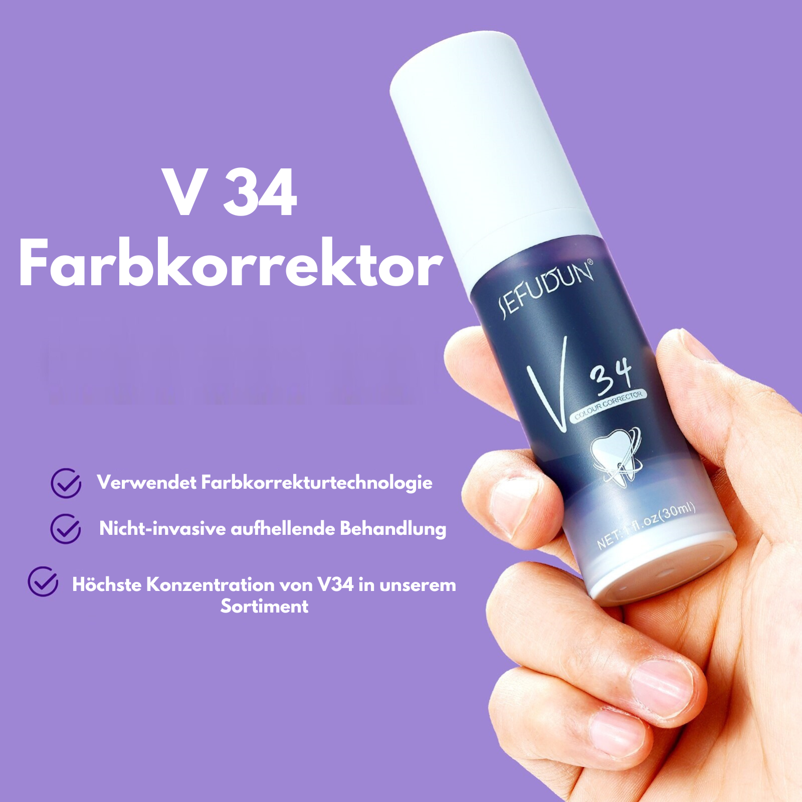 Sefudun® - Farbkorrigierende Zahnpasta (1+1 GRATIS)