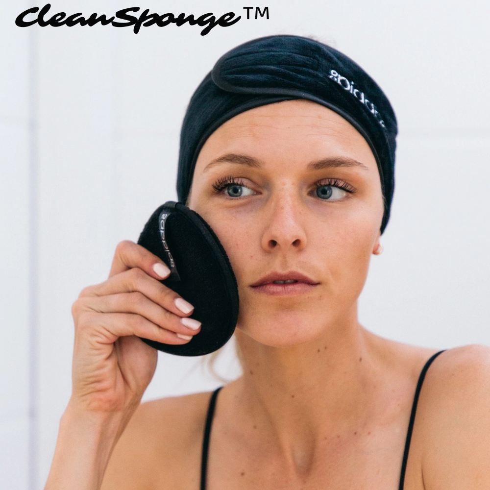 CleanSponge™ - Wiederverwendbare Abschmink-Tücher (Satz von 3 Stück)