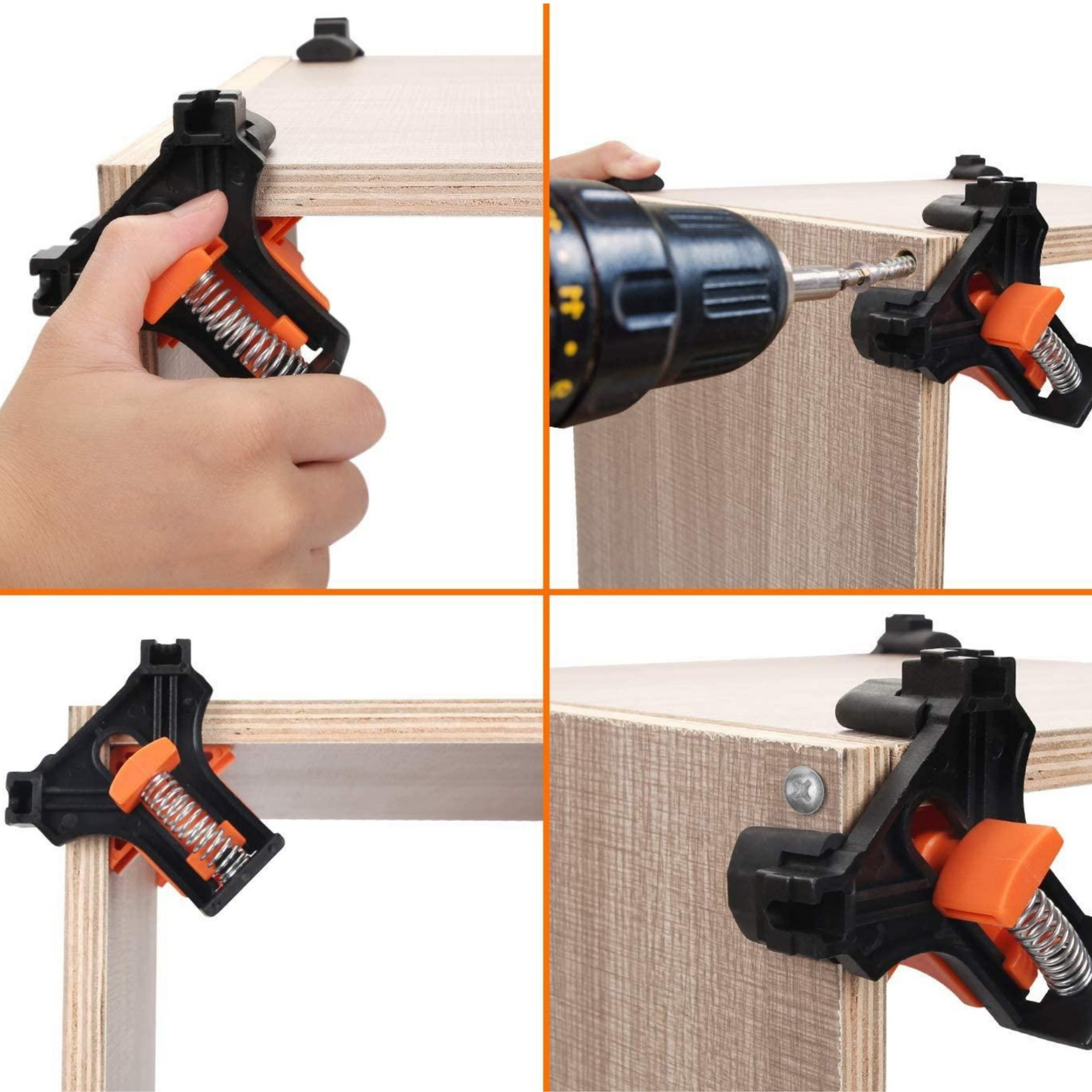 Clampy™ - 4 teiliges Eckklemmen Set (8 Klemmköpfe GRATIS)