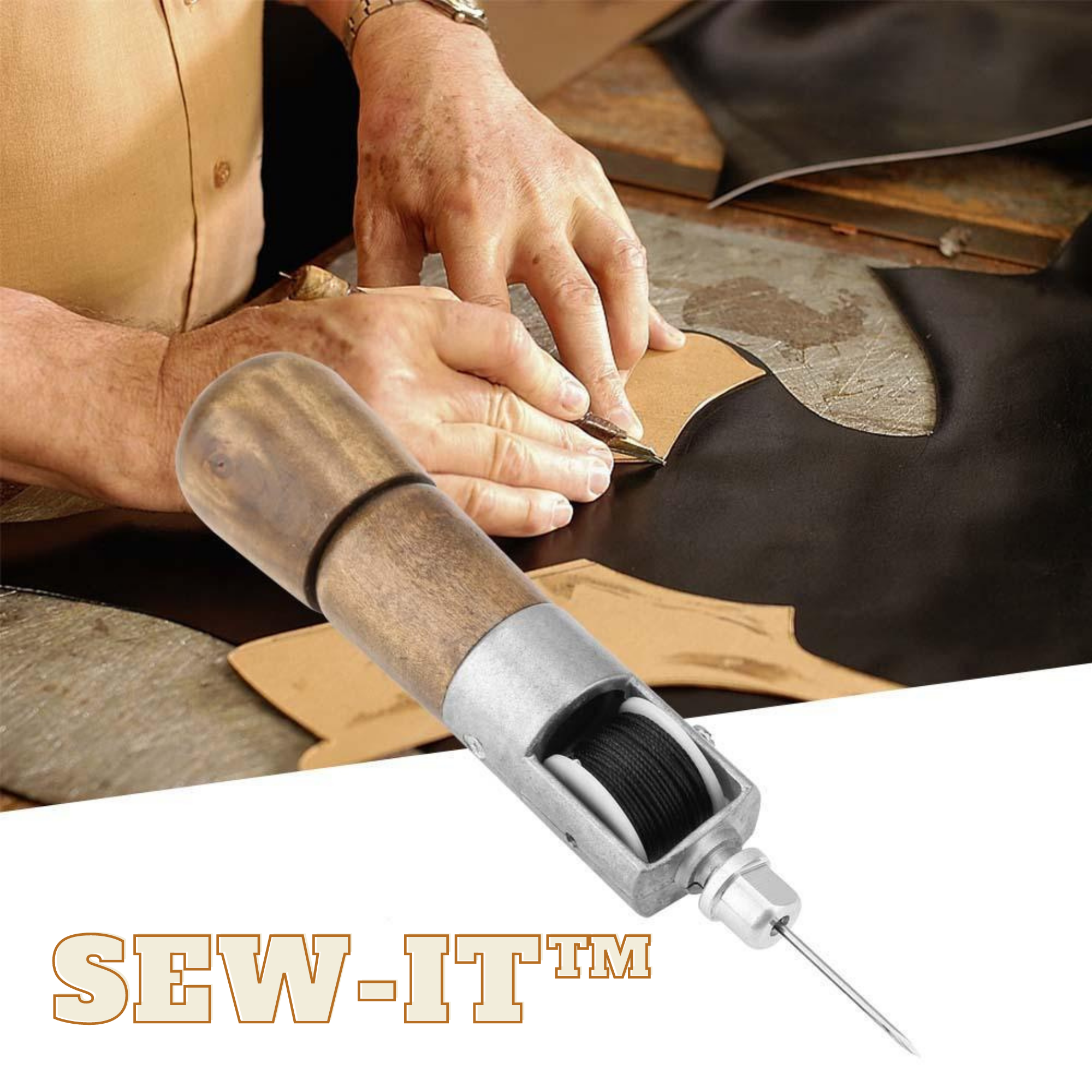 Sew-IT™️ I Leder-Nähpfriemchenset