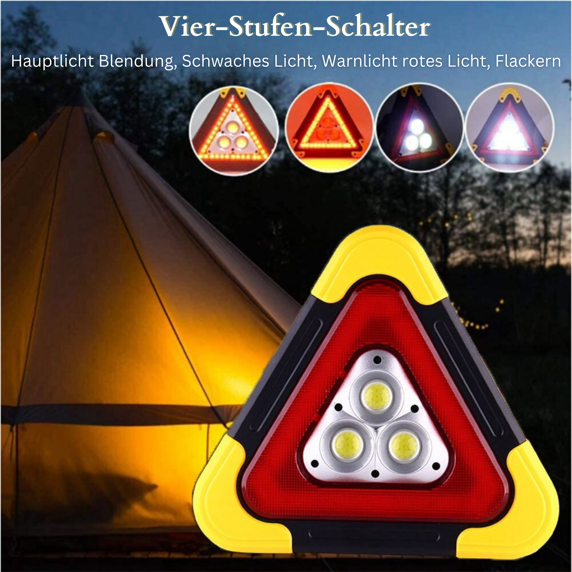 Solarm™ I 2 in 1 Solar-Notfall-Dreieck-Warnleuchte