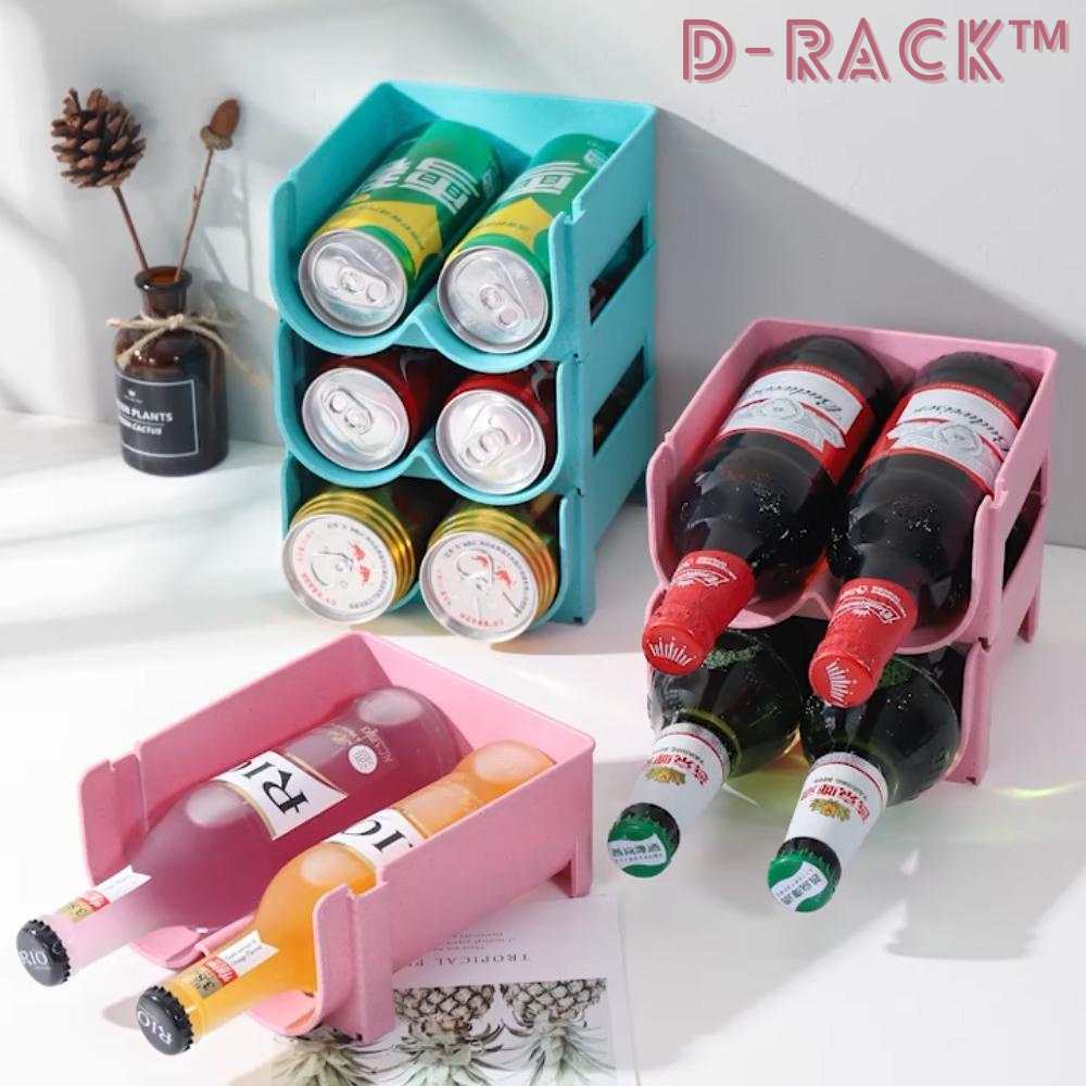 D-Rack™- Stapelbares Getränkeregal (3 Stück)