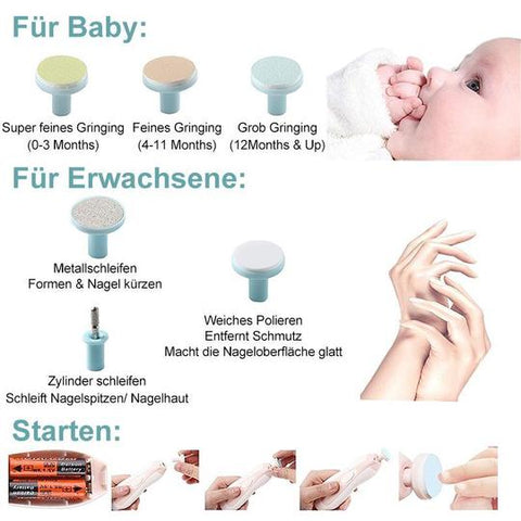 KidoKare™ - Elektrischer Nagelschneider für Babys